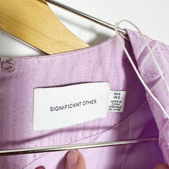 Significant Other Provence Dress in Lilac Purple Maxi Length sz US 2 - Picture 9 of 10